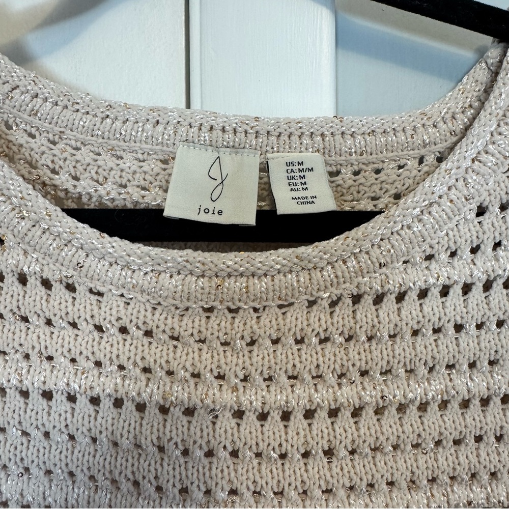 Joie Beige Bohemian Knit Sweater vest - Picture 4 of 6